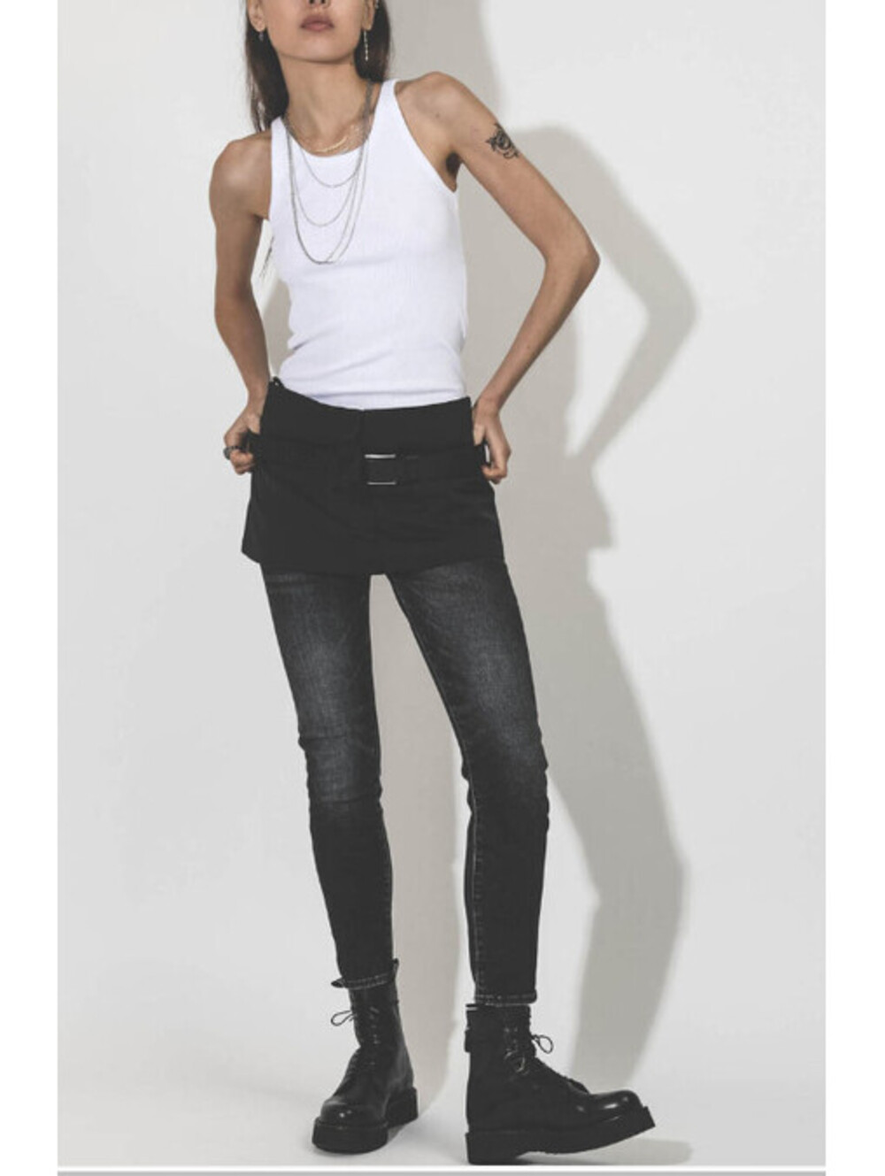 RAGDOLL LA  white racerback tank top size s NWT